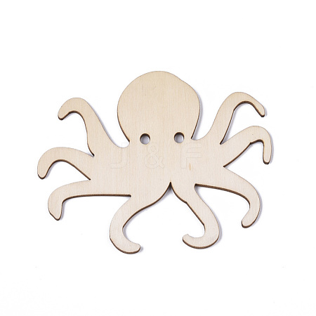 Squid Shape Unfinished Wood Cutouts DIY-ZX040-03-07-1