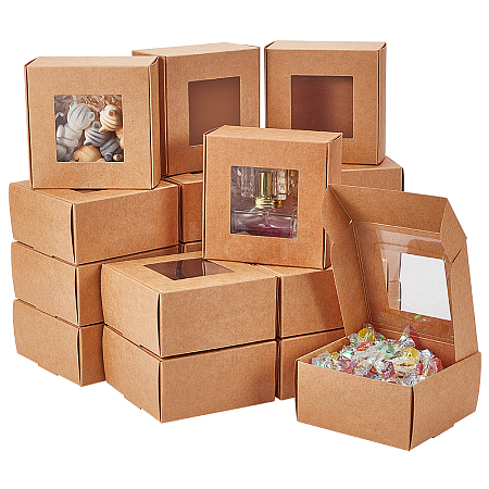 Paper Candy Storage Box CON-WH0084-95A-1