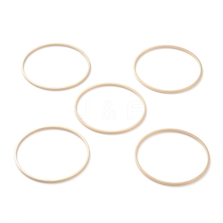 Brass Linking Rings KK-Y003-03K-G-1