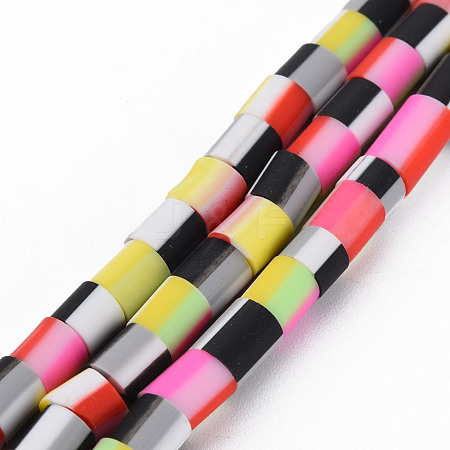 Handmade Polymer Clay Bead Strands CLAY-N011-050B-03-1