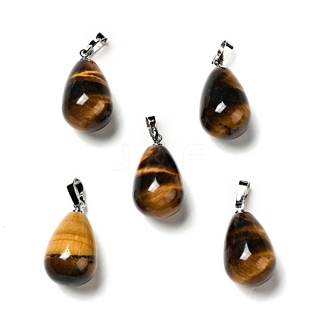 Natural Tiger Eye Pendants G-I332-05P-14-1