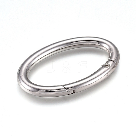 Alloy Spring Gate Rings PALLOY-WH0070-37C-P-1