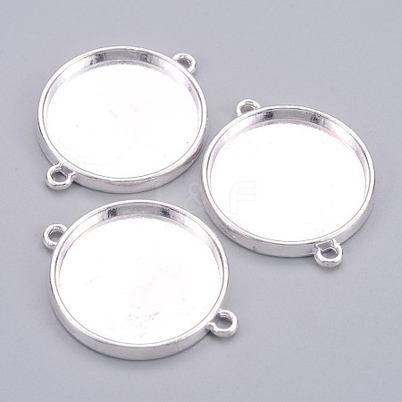 Tibetan Style Cabochon Connector Settings LS-TIBE-C074-S-FF-1