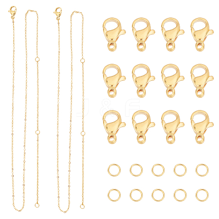 DIY 304 Stainless Steel Necklace Making Kits DIY-UN0002-23-1