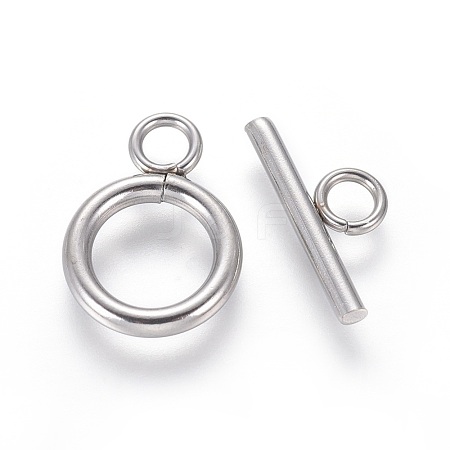 304 Stainless Steel Toggle Clasps STAS-I120-61C-P-1