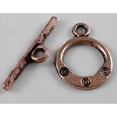 Tibetan Style Toggle Clasps LS-RLF1309Y-NF-1