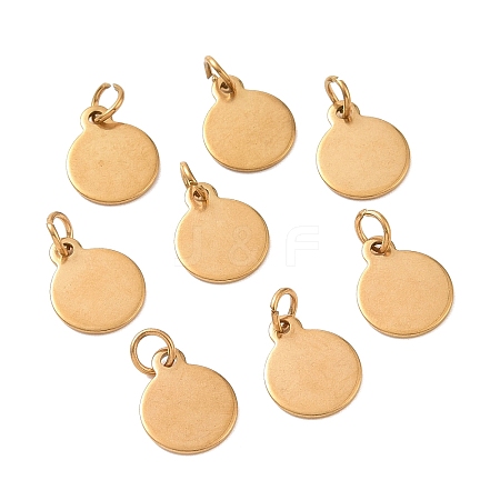 Ion Plating(IP) 304 Stainless Steel Charms EJEW-L238-02C-G-1