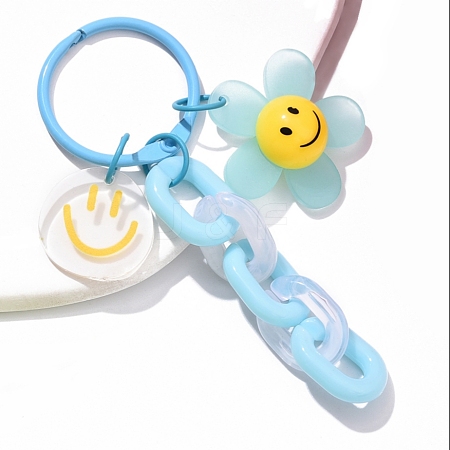 Acrylic Pendant Decorations HJEW-YW00186-05-1