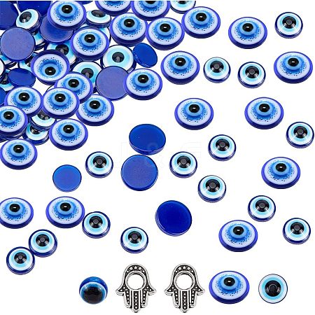 202Pcs Resin Evil Eye Cabochons CRES-NB0001-23-1