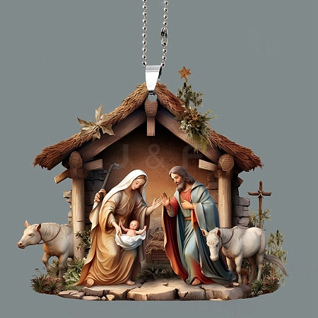 The Birth of Jesus Hanging Ornaments PW-WG35527-04-1