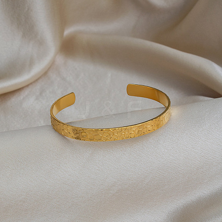 Minimalist Stainless Steel Open Cuff Bangles for Women LS-PN5602-1