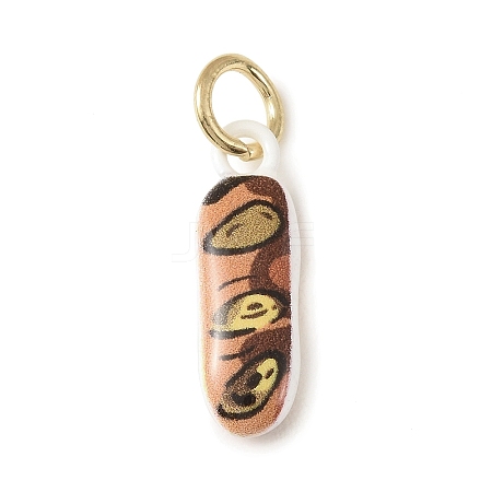 Baking Paint Brass Pendants KK-C171-01A-1