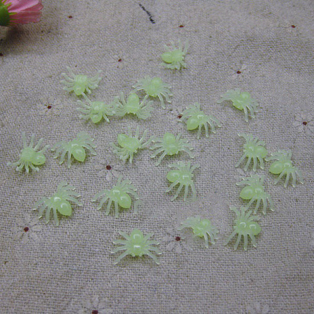 Glow in The Dark Plastic Spiders LUMI-PW0001-164-1
