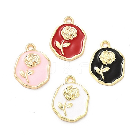 Alloy Enamel Pendants ENAM-E004-08G-1