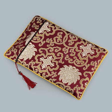 Floral Print Cloth Scriptures Storage Zipper Pouches PW-WG86002-04-1