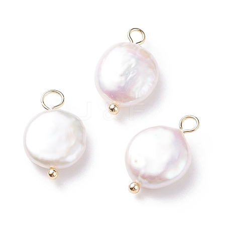 Natural Baroque Pearl Keshi Pearl Pendants X-PALLOY-JF01494-01-1