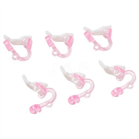 Plastic Clip-on Earring Findings FIND-Q001-02-1