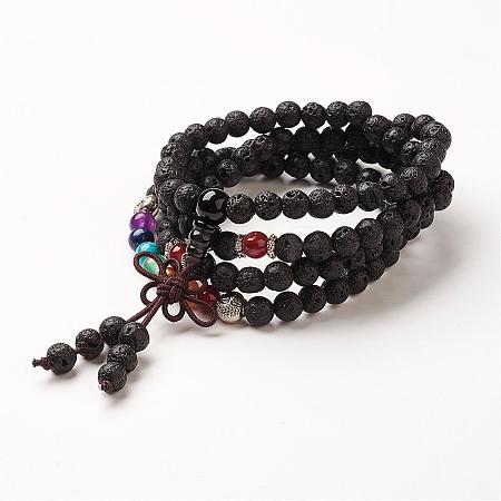 Yoga Chakra Jewelry BJEW-G554-05E-1