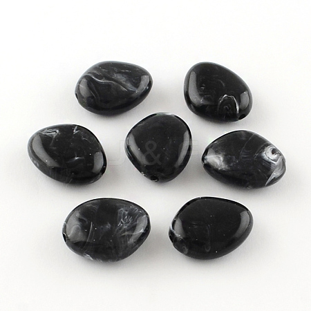 Imitation Gemstone Acrylic Beads OACR-R019B-01-1