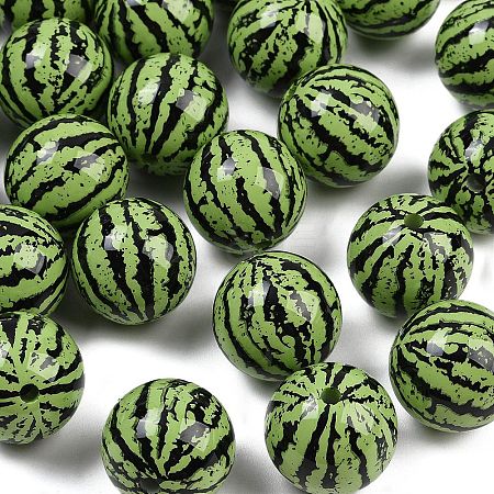 Opaque Acrylic Beads MACR-C036-01C-1