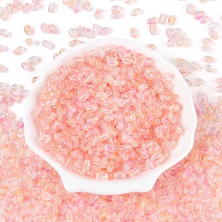 Baking Paint Transparent Glass Beads DGLA-T004-06H-1