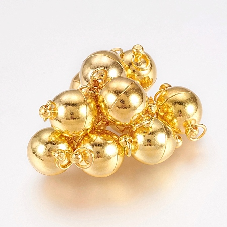 Brass Magnetic Clasps with Loops LS-X-MC022-NFG-1