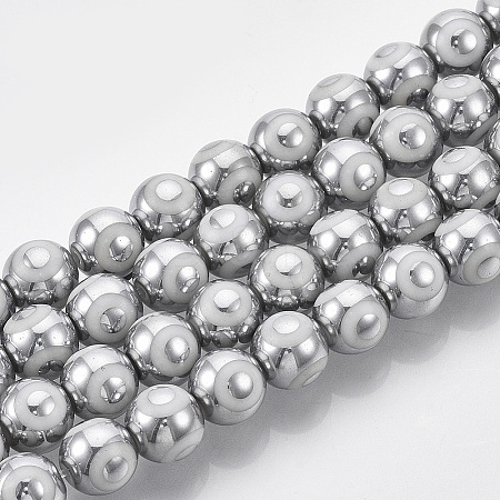 Electroplate Glass Beads Strands LS-EGLA-T012-02F-8MM-1