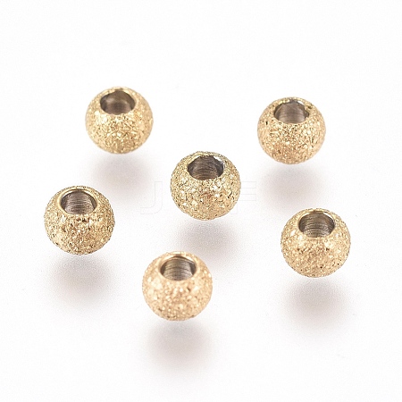Ion Plating(IP) 304 Stainless Steel Textured Spacer Beads LS-X-STAS-P108-04G-A-1