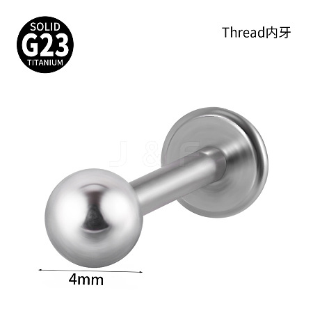 G23 Titanium 17 Gauge Threadless Labrets WGEEA58-09-1