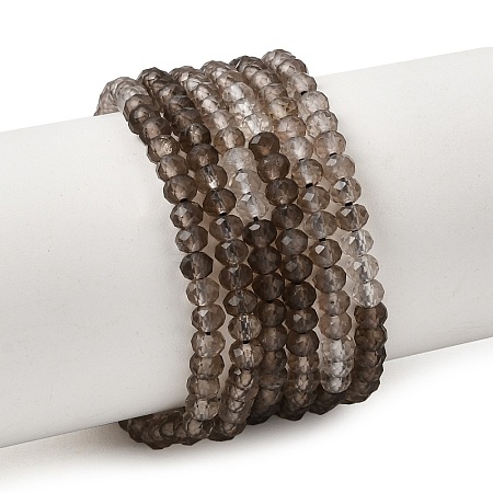 Gradient Natural Smoky Quartz Beads Strands GG-NH0017-A01-1