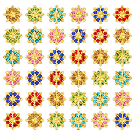 200Pcs Alloy Rhinestone Cabochons FIND-TA0008-43-1