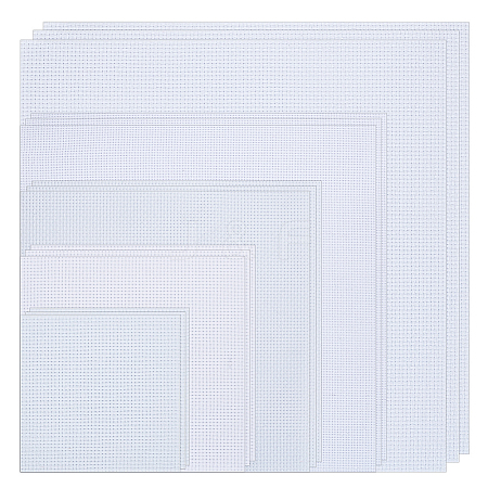   15 Sheets 5 Style 11CT Cross Stitch Fabric Sheets DIY-PH0020-89-1