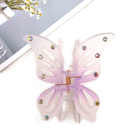 Resin with Rhinestone Claw Hair Clips PW-WGDCE5C-03-1