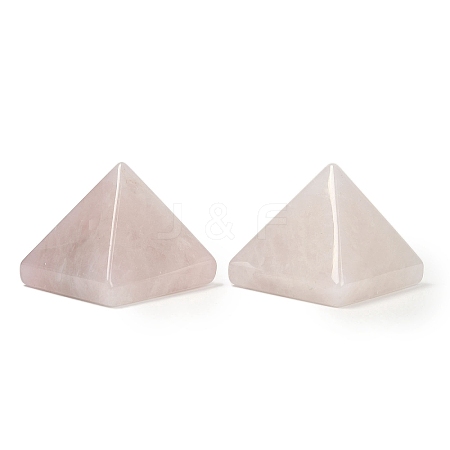 Natural Rose Quartz Orgonite Pyramid Display Decorations G-C186-08H-1