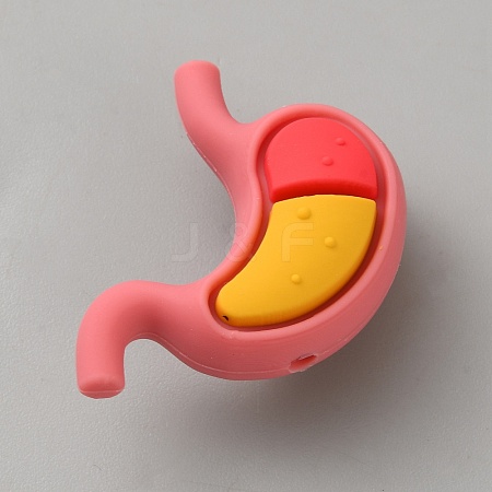 Viscera Food Grade Eco-Friendly Silicone Focal Beads SIL-CJC0007-16C-1