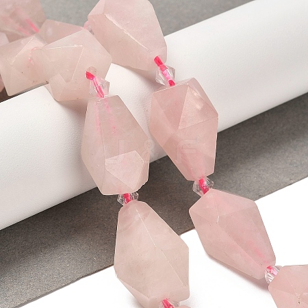 Natural Rose Quartz Beads Strands G-NH0005-B09-01-1