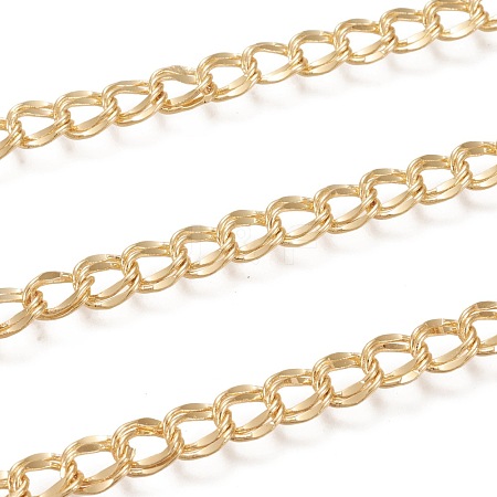 3.28 Feet Brass Double Link Curb Chains X-CHC-M020-06G-1