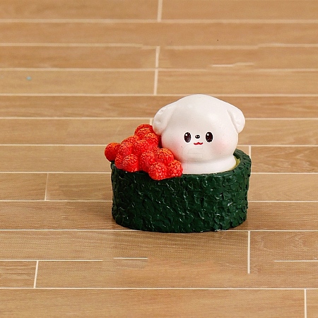 Cartoon Resin Animal Sushi Mini Model PW-WGD9310-04-1