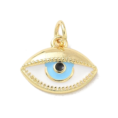 Brass Enamel Pendants KK-CBA3F25-04G-01-1