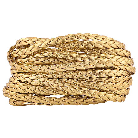 5M 3-Ply PU Leather Braided Cord LC-GF0001-12F-1