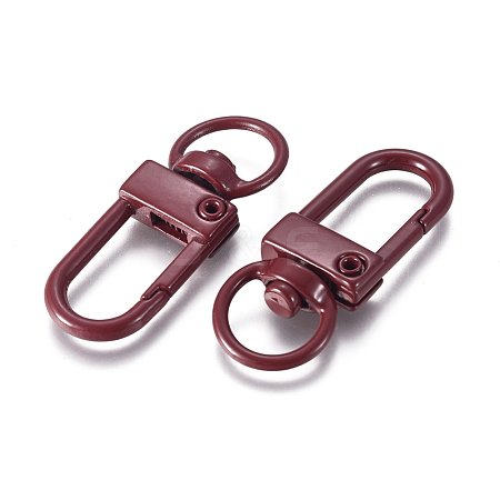 Baking Painted Alloy Swivel Clasps PALLOY-TAC0011-45D-1