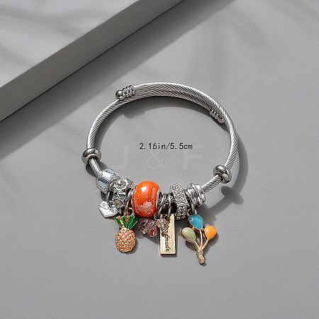 Adjustable Stainless Steel European Bangles FS-WGE9400-18-1