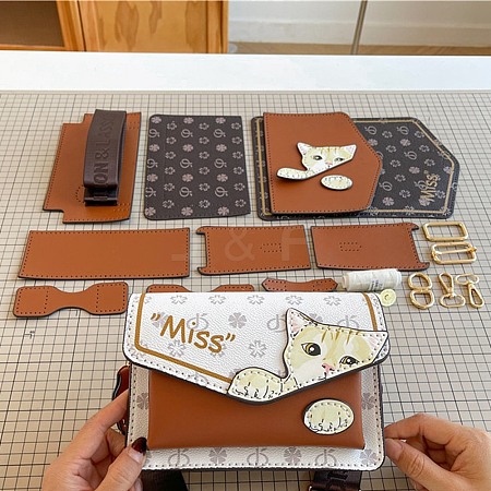 DIY Cute Cat Purse Making Kits PW-WGD5FE7-03-1