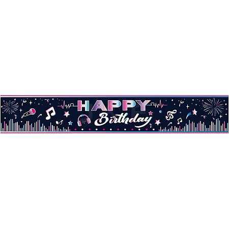 Polyester Hanging Banners Children Birthday AJEW-WH0190-024-1