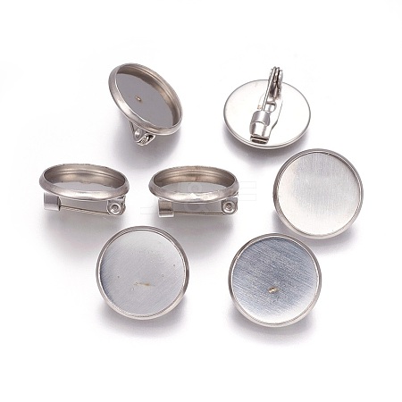 Tarnish Resistant 304 Stainless Steel Brooch Findings LS-STAS-P227-40P-1
