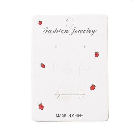 Rectangle Strawberry Earring Display Cards CDIS-P007-K01-1