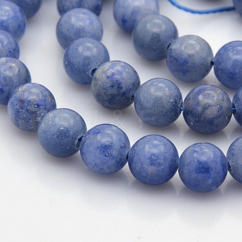 Wholesale Natural Blue Aventurine Round Beads Strands ...