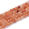 Natural Red Aventurine Beads Strands G-L532-01C-1