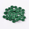 2-Hole Flat Round Resin Sewing Buttons for Costume Design BUTT-E119-18L-14-1