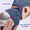 26Pcs Letter A~Z Two Tone Computerized Embroidery Cloth Iron on/Sew on Patches PATC-TA0001-47-5